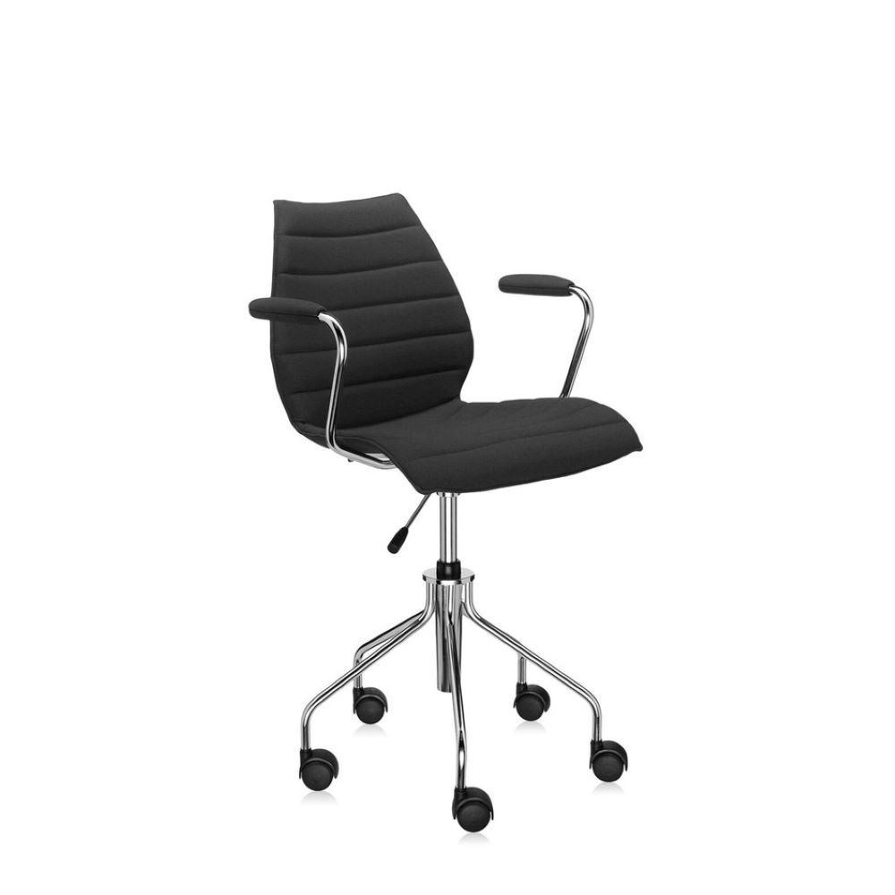 Swivel Armchair Fabric Trevira view 2